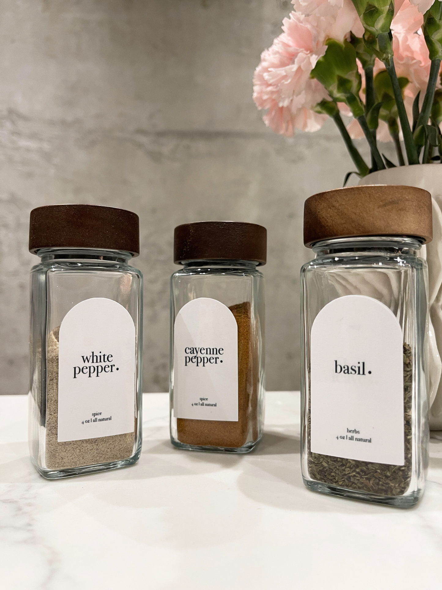 Classic Spice Labels - 2.25"x1.25" Arched